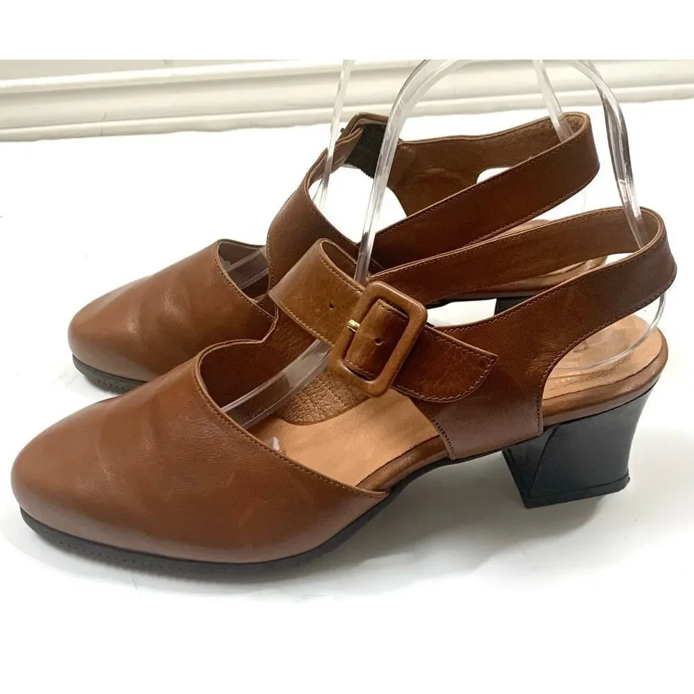 BeautiFeel Leather Slingback Heels